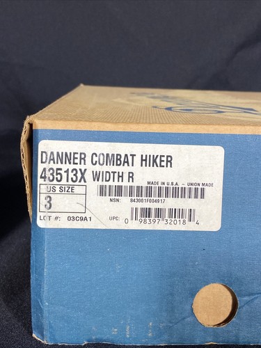 Pre-owned Danner Combat Hiker Boots 43513x Width R With Box U.s. Size 3 Brown Leather