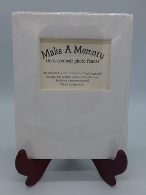 White  Make A Memory  Foam Core DIY Photo Frame for 3.5 x 6  Photograph New