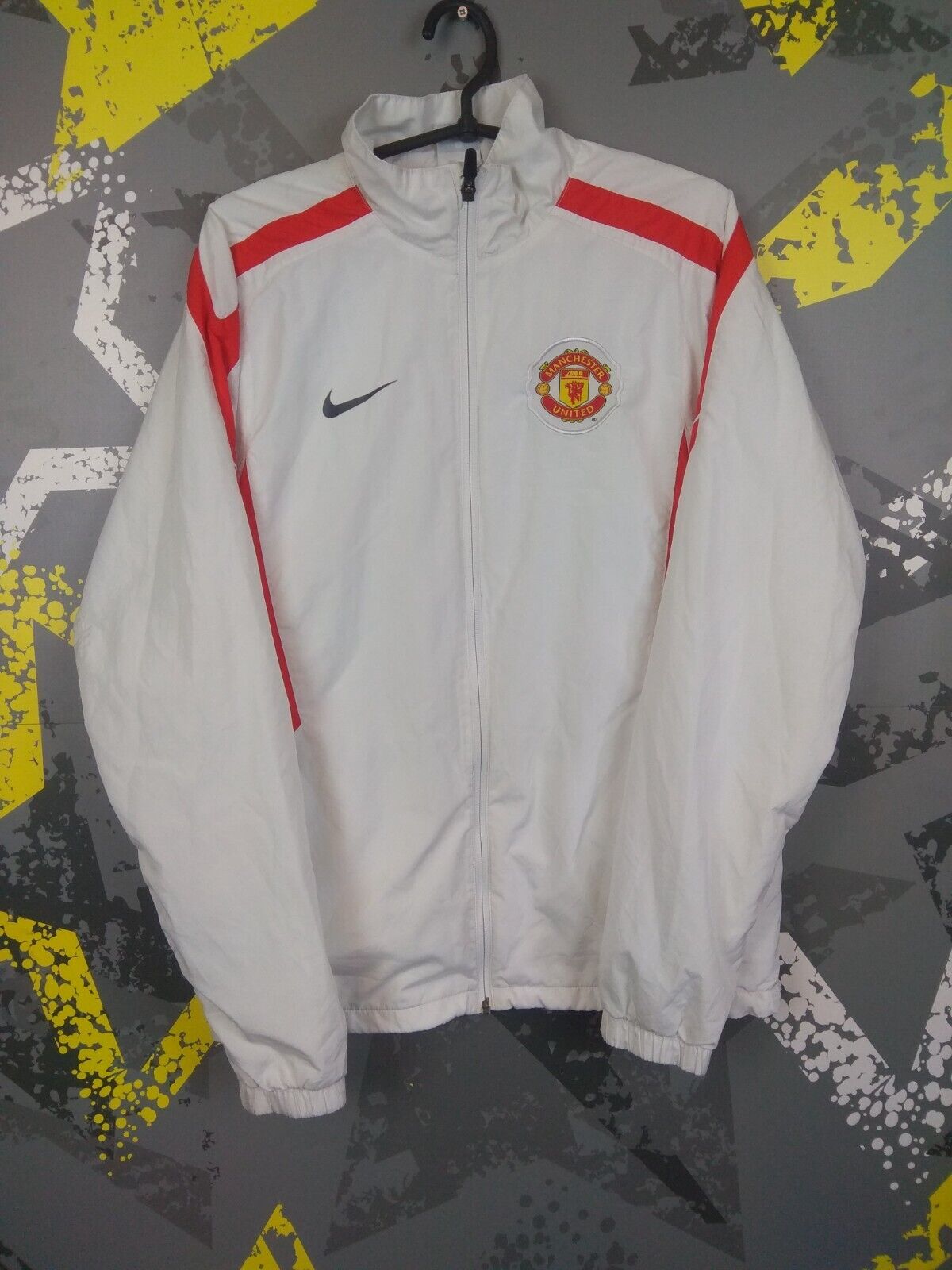 Manchester United Jacket Size SMALL Full Zip Nike 382999-100 Manchester United Jacket Size SMALL Full Zip Nike 382999-100