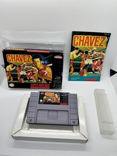 Chavez Boxing II 2 SNES Super Nintendo Complete CIB Very