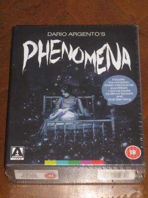 PHENOMENA (1985)(3-Disc Region B Blu-Ray + CD) ARROW LIMITED EDITION: BRAND NEW!