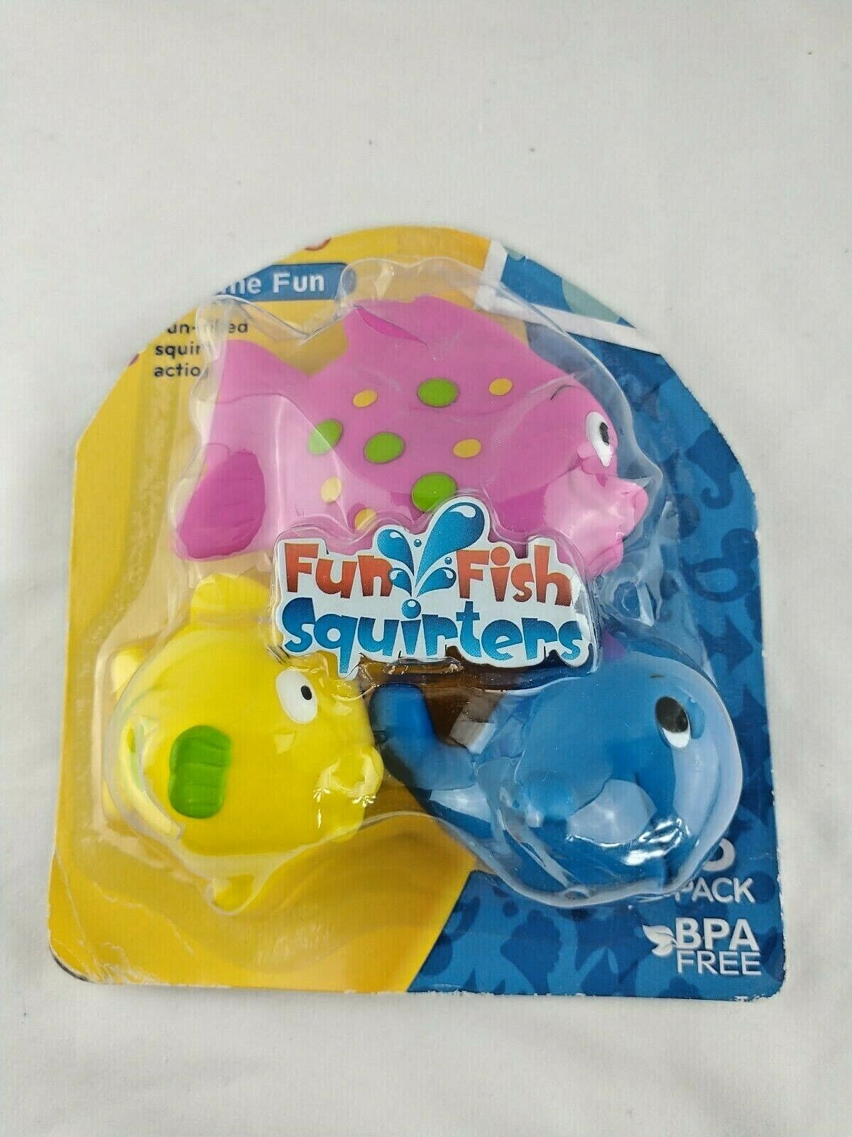 Nuby Fun Fish Squirters 6 Months+ 3 Fish Pack Sealed New