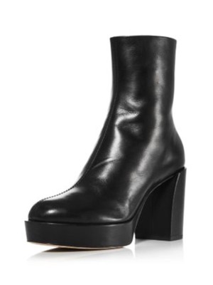 3.1 Женские черные сапоги PHILLIP LIM на платформе 1 Naomi Almond из кожи миндаля на каблуке 37.5