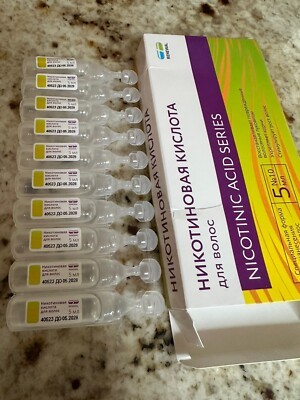Nicotinic Acid Series For Hair Growth /Strengthening 10 ampules x 5ml Exp. 2028
