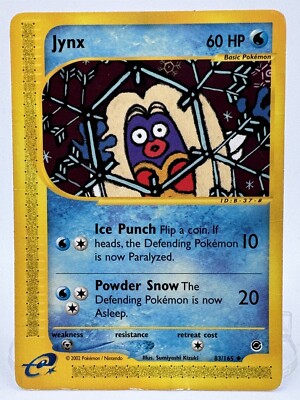 Pokémon TCG Jynx 83/165 Expedition Uncommon 2002