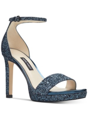

NINE WEST Женские темно-синие босоножки на платформе с блестками Edyn на шпильке с круглым носком 1 дюйм, 8 м, Navy, EDYNMIDNIGHT