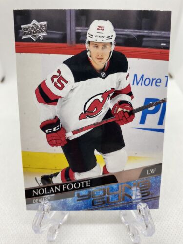 Nolan Foote 2020-21 Upper Deck Young Guns Rookie Card. rookie card picture