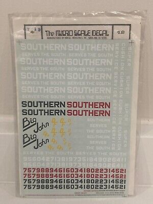 Vintage Microscale HO Scale Train Car Decals New Sheets SOLD SEPERATELY