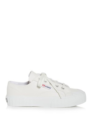 

Женские спортивные кроссовки SUPERGA White Logo 2630 Cotu на платформе со шнуровкой 9,5, Белый, S00GRT0