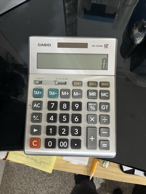 Casio DM1200BM 12-Digit  XL- Business Jumbo Desktop Calculator