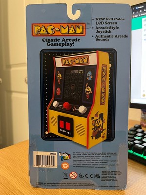 NEW Basic Fun Arcade Classics Pac-Man Color LCD Retro Mini Arcade Game, Yellow