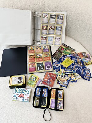 Huge Bulk Lot of Pokemon Cards 2011-2015 Childhood Collection Trainer Energy