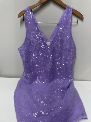 Women's Mini A-Line Dress - A New Day, Sequin, Purple, M Homecoming Party
