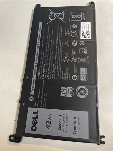 Genuine Dell Inspiron FDRHM YRDD6 42w 11.46v 3500mAh 3-Cell Genuine Dell Inspiron FDRHM YRDD6 42w 11.46v 3500mAh 3-Cell