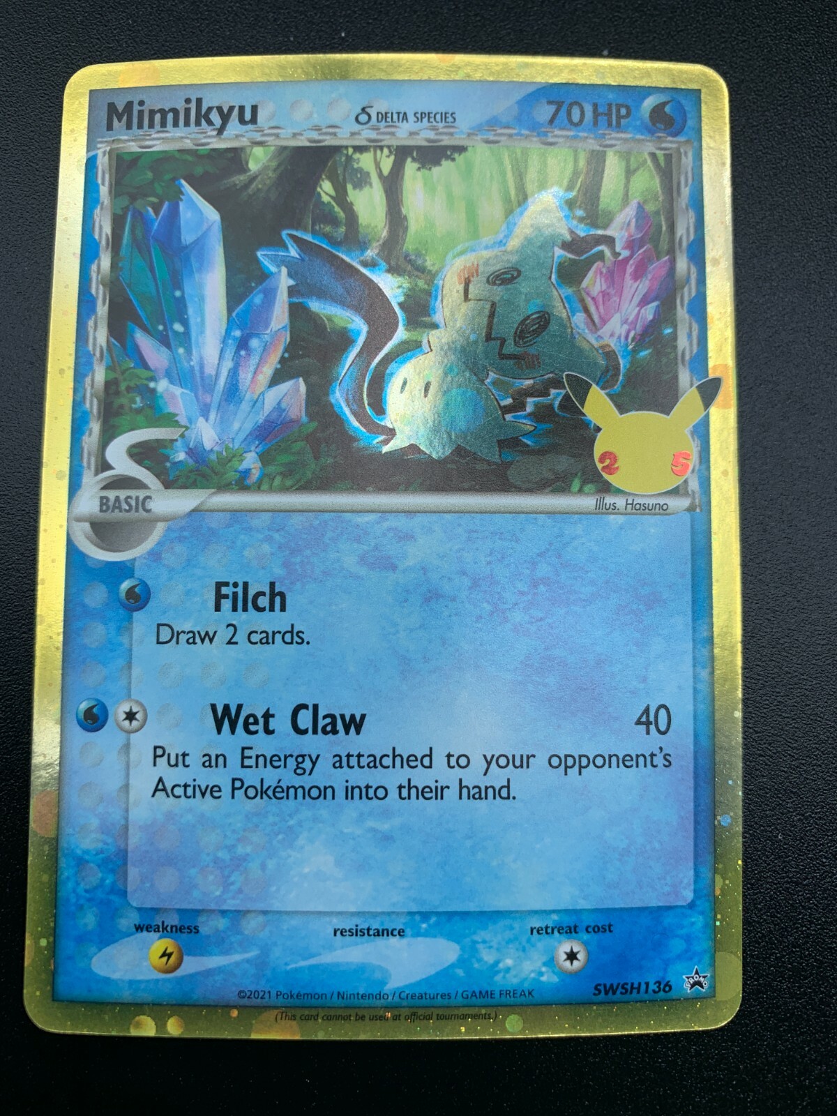 Mimikyu Delta Species SWSH136 HOLO Promo Celebrations