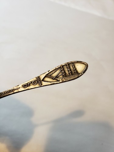 Vintage Boston Old Ironsides Souvenir Bell Silver 3 3/4