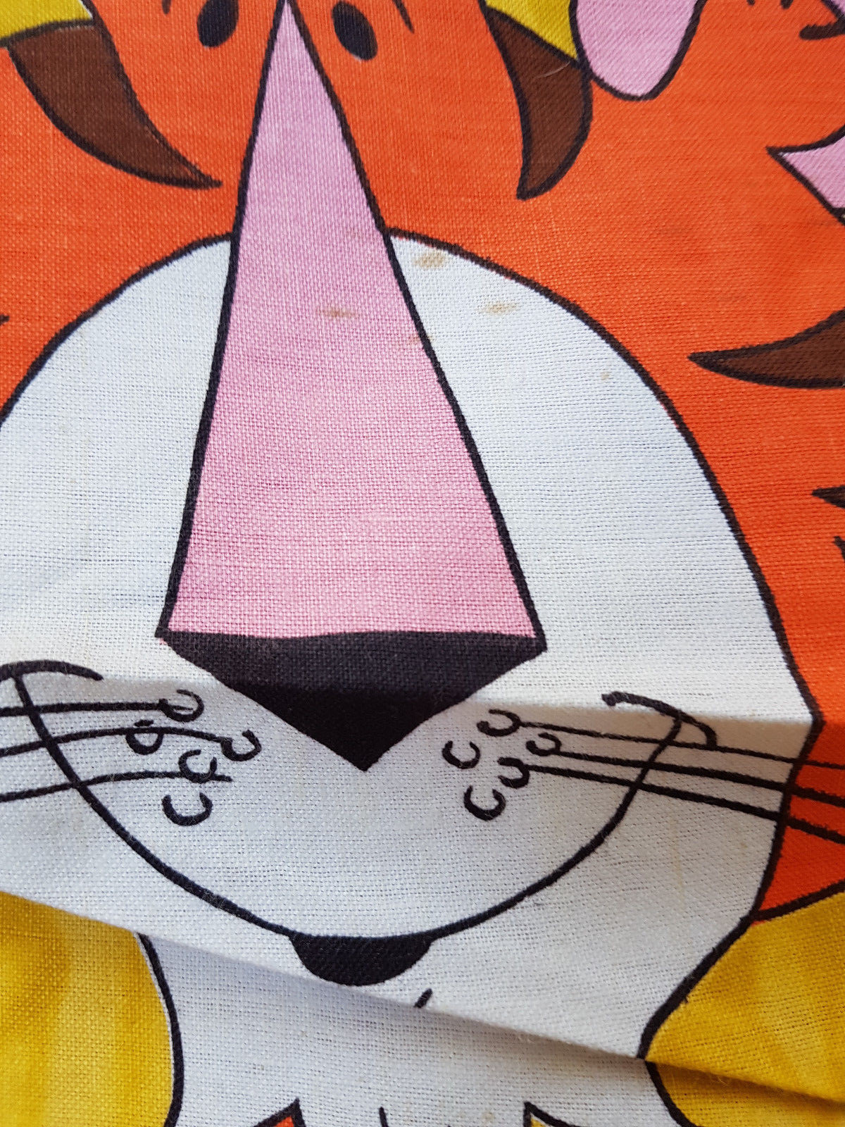 Very Rare Kids Original Design 1973 Oxford Drapery Co Jungle Pal's Twin Spread