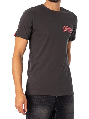 

Мужская винтажная неоновая футболка Superdry, серая, Grey, M1011478A-DEZ