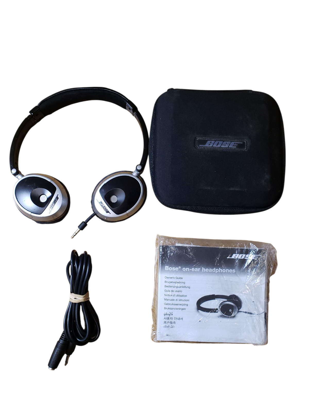 Bose On Ear Headphones Foldable Wired Triport W/ Case Tested