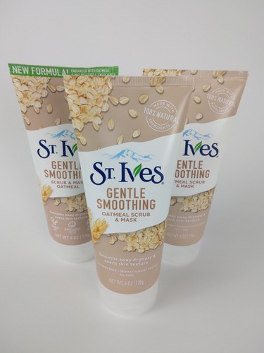 3 Bottles St. Ives Gentle Smoothing Oatmeal Facial Scrub & Mask | 6oz |