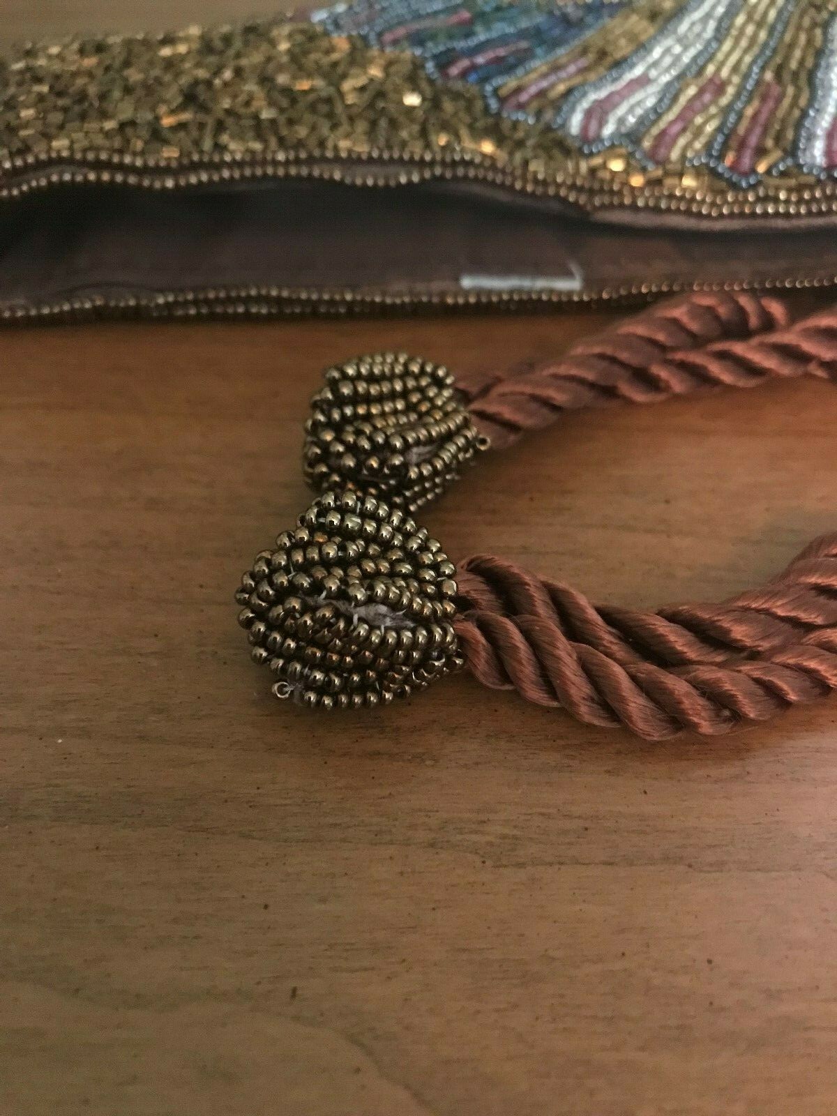 Vintage Beaded Belt Black & Multi Color - 24