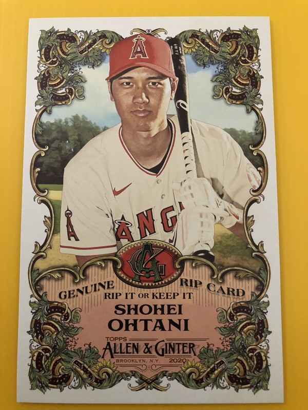 2019 Allen and Ginter Baseball Rip Cards Cards