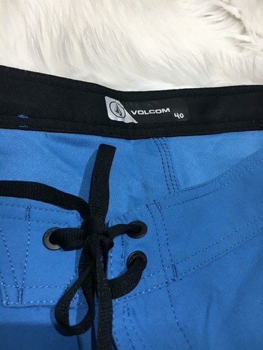 Volcom men shorts size 40 blue swimming trunks b100