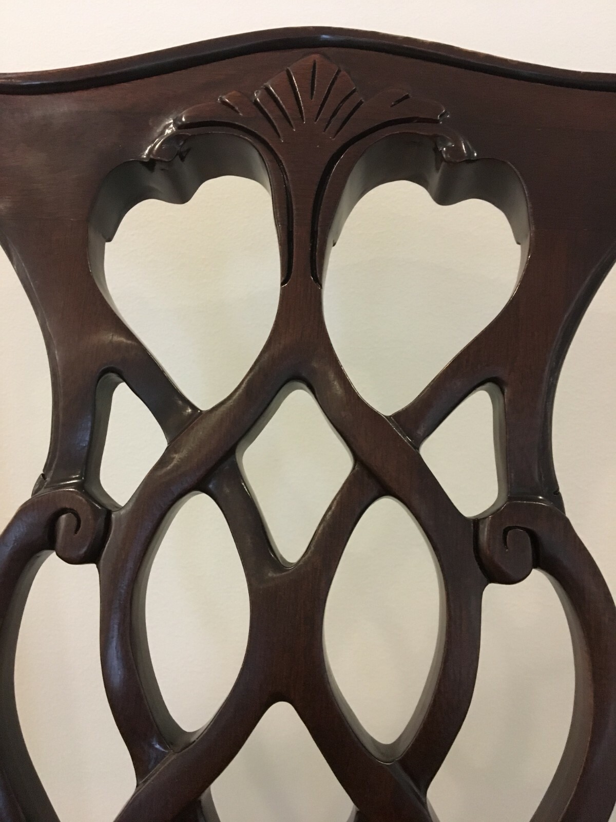 2 Cabot Wrenn Chairs - Medium Cherry Stained Wood with Leather Seats