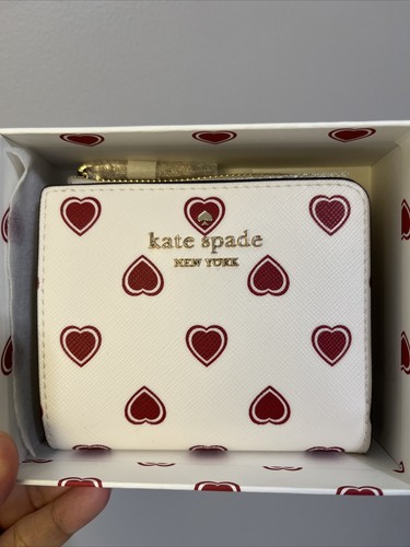 長財布 Kate Spade Madison Heartfelt Geo Large Slim Bifold Wallet ❤️Kate Spade Madison Heartfelt Geo Boxed Large Slim Bifold