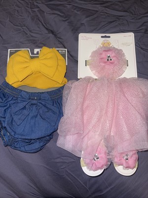 Baby Girl 0-6 Tutu Set And Jean Bottom Set