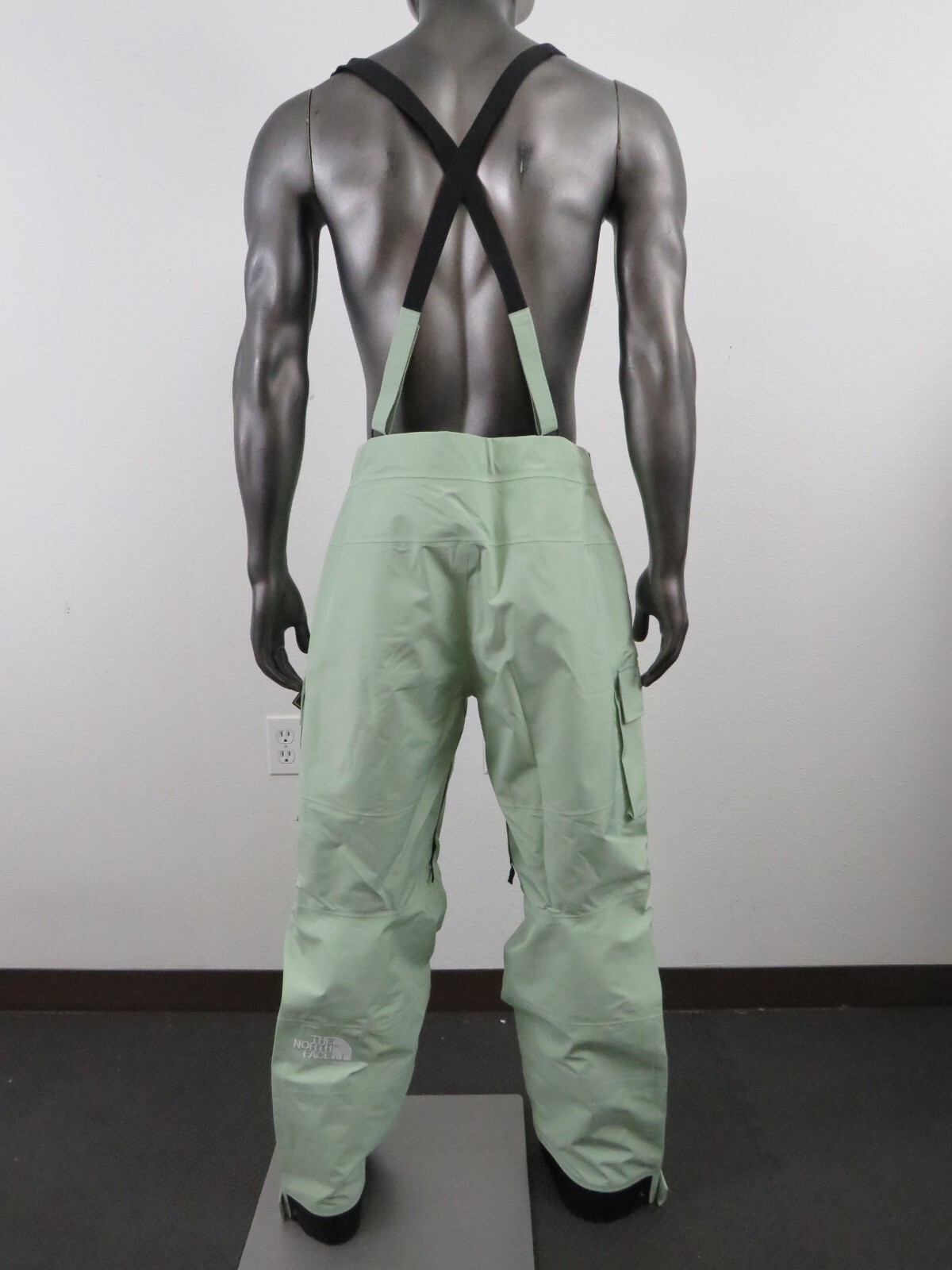 Pre-owned The North Face Mens  Sidecut Gtx Gore Tex Waterproof Ski Bibs Shell Pants - Sage