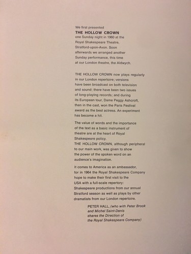 Mrs John F Kennedy Presidential Cabinet  Her Majesty’s Royal Shakespeare Company