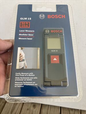 Bosch GLM 15 Compact Laser Measure 50-Feet  15M Factory Sealed  BRAND NEW!