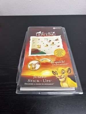 Vintage The Lion King Simba Nala Mufasa Scar Pumba Jumbo Stick Up Wall Stickers