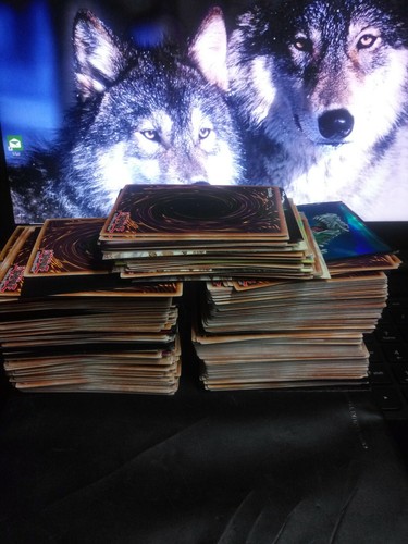 Lot Of 450 Various Used Yugioh Cards.