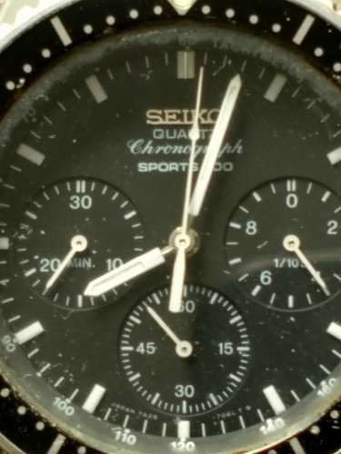 Vintage Seiko  Chronograph Pilots Watch 7A28-7049