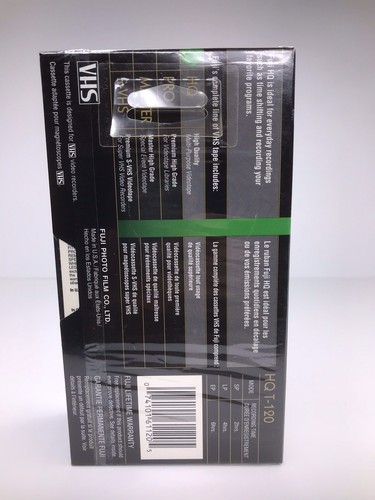 LOT 3 Fujifilm Fuji HQ120 VHS 6 Hours Video Tape Blank NEW Sealed High Quality