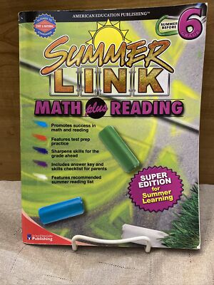 Summer Link Math Plus Reading, Grade 6
