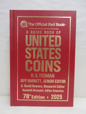 2025 Whitman Red Book United States Coins 78th Ed Hardcover Price Guide Yeoman