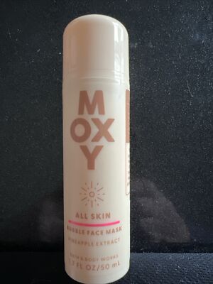 NEW Bubble Face Mask MOXY 1.7 oz Bath & Body Works Pineapple Extract