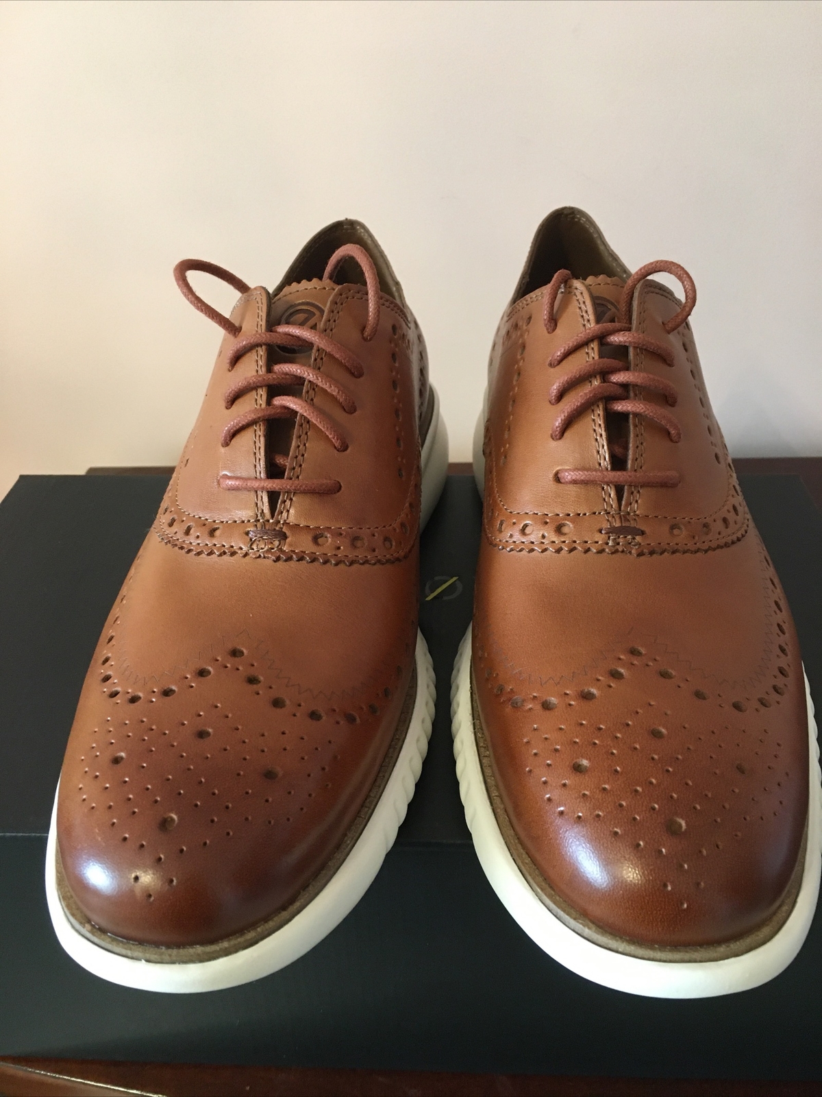Zerogrand Wingtip Oxford Leather Shoes 
