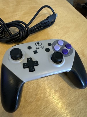 Custom Nintendo Switch Pro Controller SNES Super Switch + USB Charging Cable