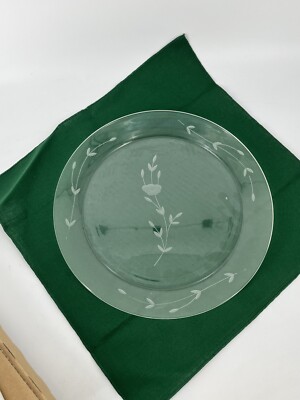 Crystal Serving Platter Heritage #438 Princess House France 12-13in