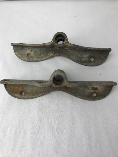 Antique Oarlock Sockets Edge Mount Cast Iron Vintage Varnish Row Boat Oar Lock