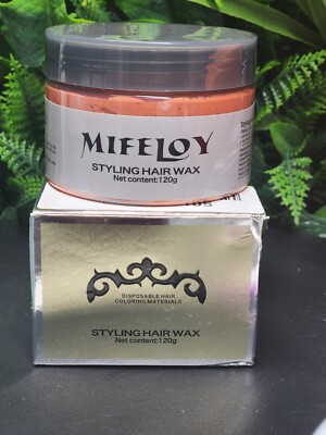 Mifeloy Quick Coloring Styling Hair Wax - Orange - 120g - Ex: 3/26