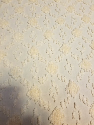 Vtg Blair Chenille Bedspread Popcorn Fringed Light Orange Peach 109