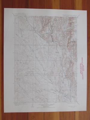 New Castle Wyoming 1944 Original Vintage USGS Topo Map