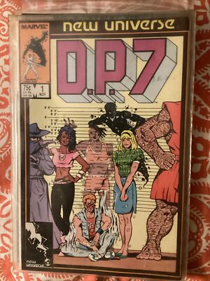 DP 7 #1,2 Newsstand #3,4, New Universe Marvel Comics 1986 VG