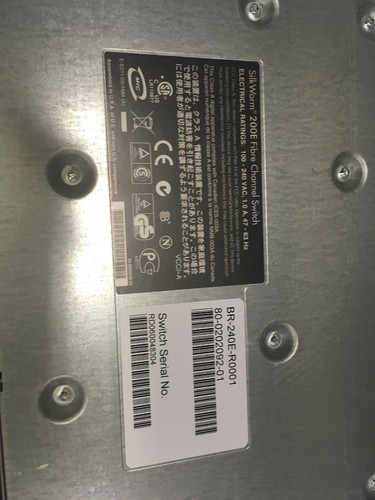 2x Brocade Silkworm 200E 16 Port Fibre Channel Switch w/ 8x SFPs