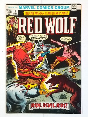 RED WOLF #6 MARVEL COMICS MARCH 1973 SYD SHORES ART F/VF COMBINED SHIPPING